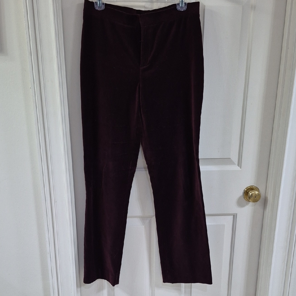 vintage Ralph Lauren Deep Purple Velvet Trousers 8P